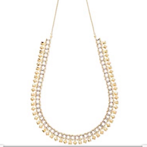 Kendra Scott Oscar Necklace in Smokey Crystal gold - Picture 3 of 6